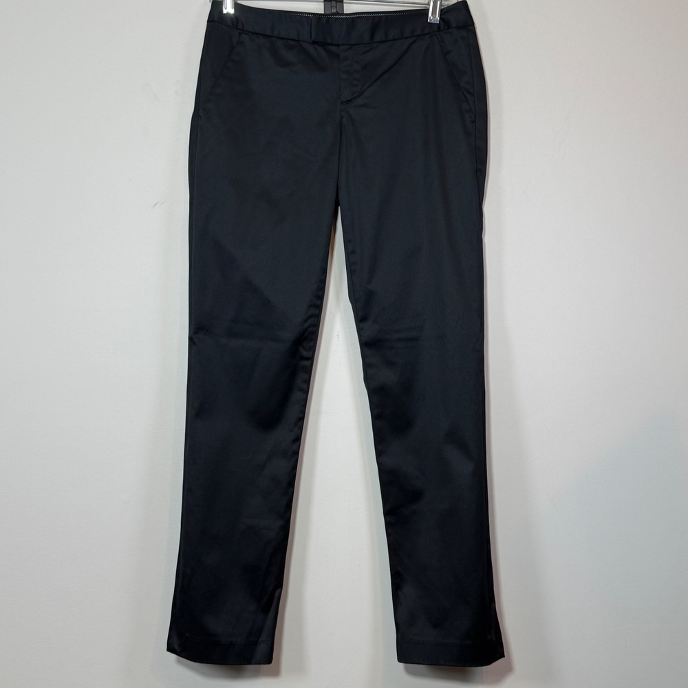 Lilly Pulitzer Straight Leg Pant Women 2 Black Career Chic Sartorial Chic Office